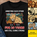 Personalized Photo Anniversary T-Shirt – Custom Couple Picture, Names & Special Date Gift