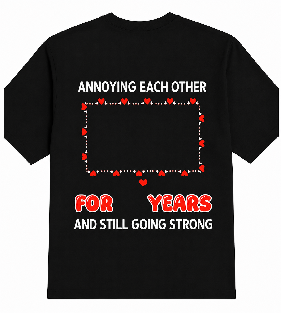Personalized Photo Anniversary T-Shirt – Custom Couple Picture, Names & Special Date Gift