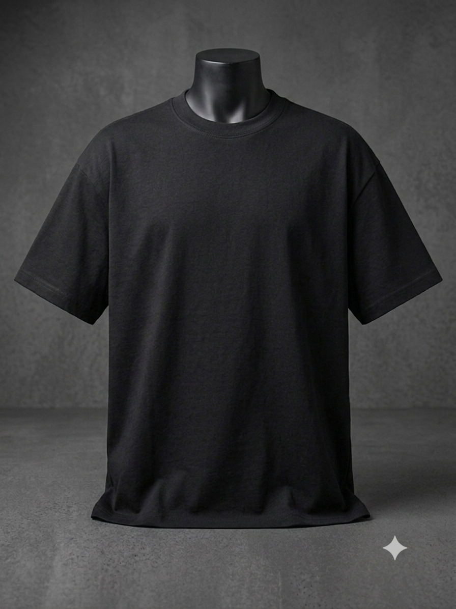 AUREX Premium Streetwear Oversized T-Shirt – Black