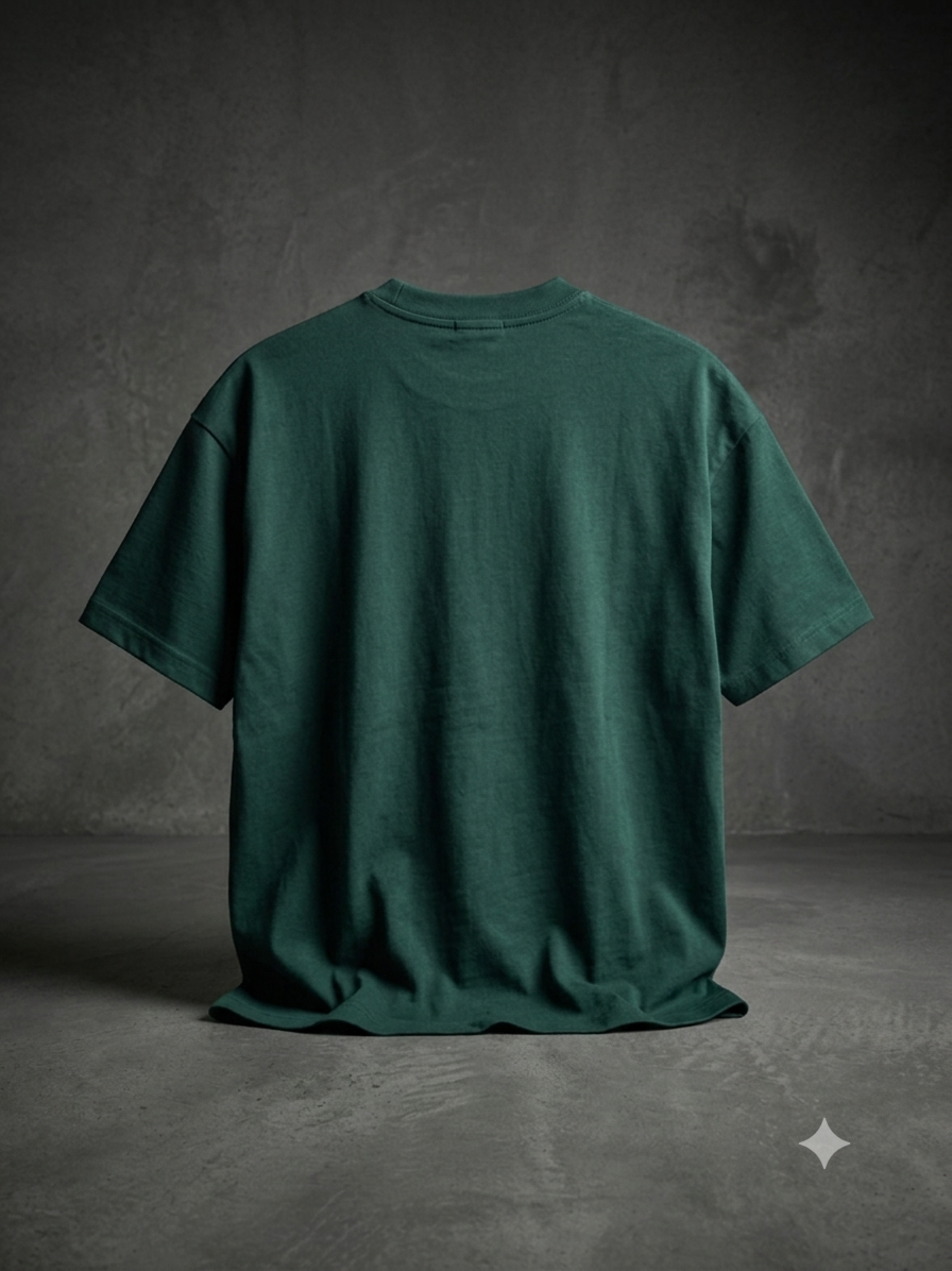 AUREX Premium Oversized Drop Shoulder T-Shirt for Men – Dark Green