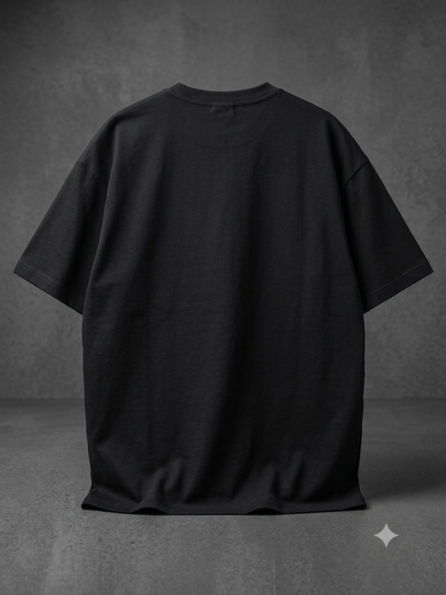 AUREX Premium Streetwear Oversized T-Shirt – Black