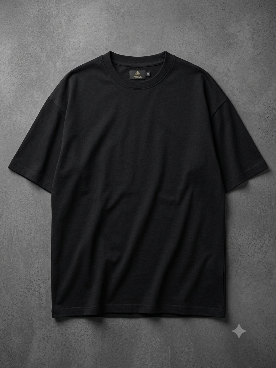 AUREX Premium Streetwear Oversized T-Shirt – Black