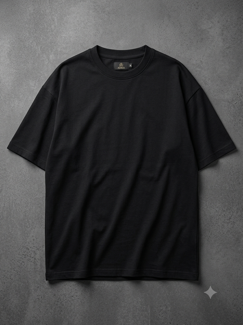 AUREX Premium Streetwear Oversized T-Shirt – Black